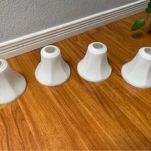 White Glass light covers